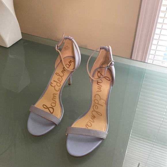 Like NEW Sam Edelman LEATHER Heeled Sandals Size 9 - Picture 1 of 7
